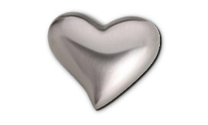 Brushed Silver Keepsake Heart